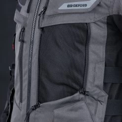 Oxford Rockland Jacket – Charcoal/Black/Red -Motorcycle Riding Equipment Oxford Rockland Motorcycle Jacket Charcoal 8