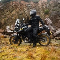 Oxford Rockland Trousers – Black -Motorcycle Riding Equipment Oxford Rockland Motorcycle Trousers Black Lifestyle 2