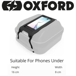 Oxford S-Series P4S Phone Holder -Motorcycle Riding Equipment Oxford S Series P4s Motorcycle Phone Holder OL527 Dimensions WM