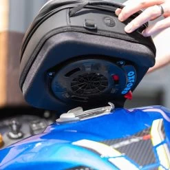 Oxford S-Series Q4S Tank Bag -Motorcycle Riding Equipment Oxford S Series Q4S Motorcycle Tank Bag 2 OL525 Lifestyle 3