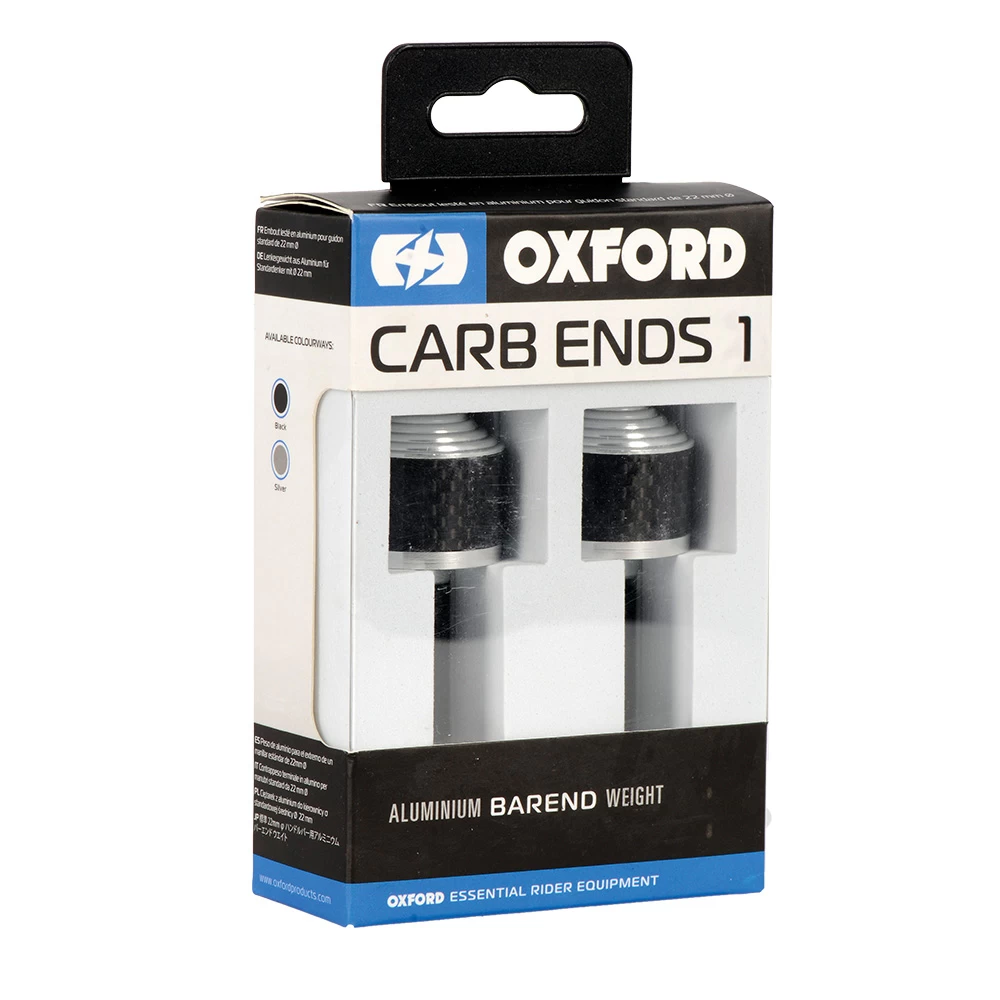 Oxford Silver Carbends 1 Bar Ends 4 Oxford Silver Carbends 1 Bar Ends - Image 2