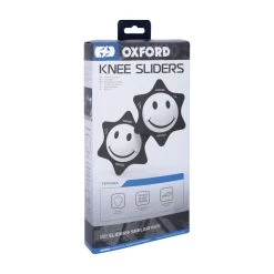 Oxford Smiler Knee Sliders -Motorcycle Riding Equipment Oxford Smiler Motorcycle Knee Sliders White OX685 3