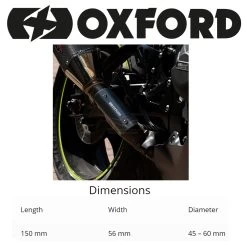 Oxford Sport Exhaust Heat Shield -Motorcycle Riding Equipment Oxford Sport Motorcycle Exhaust Heat Shield OX879 Size Guide