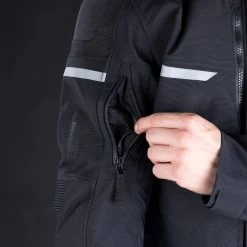 Oxford Stormland Jacket – Tech Black -Motorcycle Riding Equipment Oxford Stormland TriLaminate Motorcycle Jacket 3