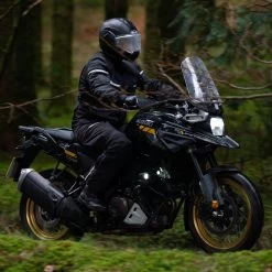Oxford Stormland Jacket – Tech Black -Motorcycle Riding Equipment Oxford Stormland TriLaminate Motorcycle Jacket Black Lifestyle 4