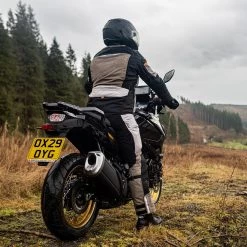 Oxford Stormland Trousers – Desert/Black/Orange -Motorcycle Riding Equipment Oxford Stormland TriLaminate Motorcycle Trousers Desert Lifestyle 8