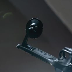 Oxford Street Right Hand Bar End Mirror -Motorcycle Riding Equipment Oxford Street Right Hand Motorcycle Bar End Mirror Black OX536 Lifestyle 1