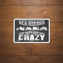 Oxford They Don’t Just Look Crazy Garage Sign -Motorcycle Riding Equipment Oxford They Dont Just Look Crazy Motorcycle Garage Sign OX375 Lifestyle 2