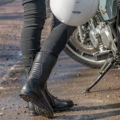 Oxford Valentina Women’s Boots – Black -Motorcycle Riding Equipment Oxford Valentina Ladies Motorcycle Boots Black Lifestyle 5