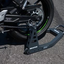 Oxford ZERO-G LITE Rear Paddock Stand -Motorcycle Riding Equipment Oxford ZERO G LITE Rear Motorcycle Paddock Stand OX284 Lifestyle 3