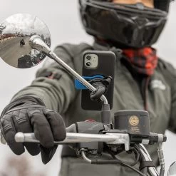 Quad Lock Mirror Phone Mount -Motorcycle Riding Equipment Quad Lock Motorcycle Mirror Phone Mount 560044 Lifestyle 2