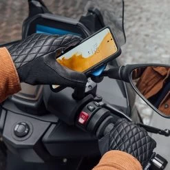 Quad Lock Mirror Phone Mount -Motorcycle Riding Equipment Quad Lock Motorcycle Mirror Phone Mount 560044 Lifestyle 4