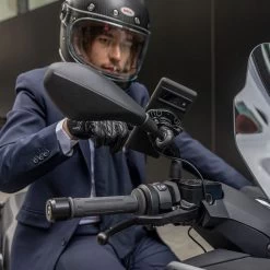 Quad Lock Mirror Phone Mount -Motorcycle Riding Equipment Quad Lock Motorcycle Mirror Phone Mount 560044 Lifestyle 6