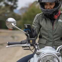 Quad Lock Mirror Phone Mount -Motorcycle Riding Equipment Quad Lock Motorcycle Mirror Phone Mount 560044 Lifestyle 7