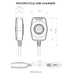 Quad Lock Motorcycle USB Charger -Motorcycle Riding Equipment Quad Lock Motorcycle USB Charger 560049 2
