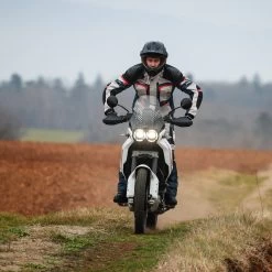 RST Adventure-X Jacket – Silver/Blue/Red -Motorcycle Riding Equipment RST Adventure X Motorcycle Jacket Silver Blue Red Lifestyle 5