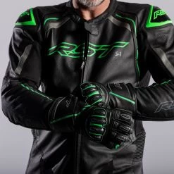 RST S1 Gloves – Black/Black -Motorcycle Riding Equipment RST S1 Motorcycle Gloves Green Lifestyle 5 1