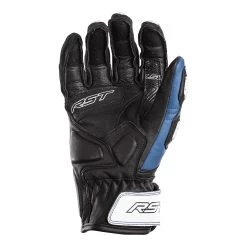 RST Stunt III Gloves – Black/Blue -Motorcycle Riding Equipment RST Stunt III Motorcycle Gloves Blue 2