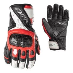 RST Stunt III Gloves – Black/Red -Motorcycle Riding Equipment RST Stunt III Motorcycle Gloves Red 3