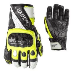 RST Stunt III Gloves – Black/Yellow -Motorcycle Riding Equipment RST Stunt III Motorcycle Gloves Yellow 3