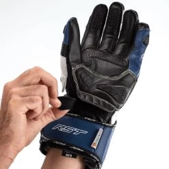 RST Tractech Evo 4 Gloves – Blue/White/Black -Motorcycle Riding Equipment RST TracTech Evo 4 Motorcycle Gloves Blue 6