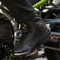 RST Tractech Evo III Short Boots – Black/Black -Motorcycle Riding Equipment RST TracTech Evo III Short Motorcycle Boots Black Lifestyle 2