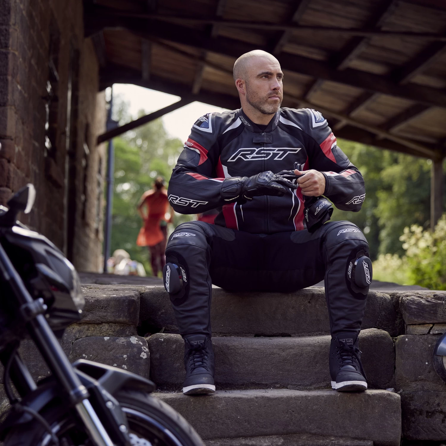 RST Tractech Evo 5 Leather Trousers – Red 9 RST Tractech Evo 5 Leather Trousers – Red - Image 7