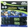 ROK Striped Motorcycle Luggage Straps 1500 Mm -Motorcycle Riding Equipment Rok Straps 60 Black Blue Green