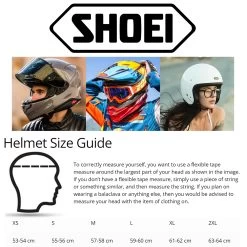 Shoei Neotec 3 Grasp Helmet – TC10 -Motorcycle Riding Equipment Shoei Motorcycle Helmet Size Guide WM 17