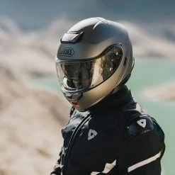 Shoei Neotec 3 Plain Helmet – Matt Metallic Blue -Motorcycle Riding Equipment Shoei Neotec 3 Motorcycle Helmet Lifestyle 3 4