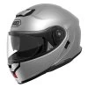 Shoei Neotec 3 Plain Helmet – Light Silver -Motorcycle Riding Equipment Shoei Neotec 3 Plain Motorcycle Helmet Light Silver 1