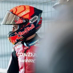 Shoei X-SPR Pro Plain Helmet – White -Motorcycle Riding Equipment Shoei X SPR Pro Motorcycle Helmet Lifestyle 7