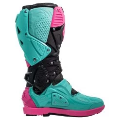 Sidi Crossfire 3 SRS Boots – Black/Mint/Pink -Motorcycle Riding Equipment Sidi Crossfire 3 SRS Motorcycle Boots Black Mint Pink 3