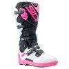 Sidi Crossfire 3 SRS Boots – Black/White/Pink -Motorcycle Riding Equipment Sidi Crossfire 3 SRS Motorcycle Boots Black White Pink 1