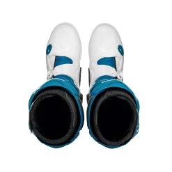 Sidi Crossfire 3 SRS Boots – White/Petrol -Motorcycle Riding Equipment Sidi Crossfire 3 SRS Motorcycle Boots White Petrol 5