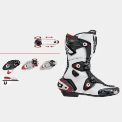 Sidi Mag-1 Boots – Black/Red -Motorcycle Riding Equipment Sidi Mag 1 CE Motorcycle Boots Features 1