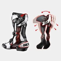 Sidi Mag-1 Boots – Black/Red -Motorcycle Riding Equipment Sidi Mag 1 CE Motorcycle Boots Features 4