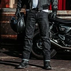 Spada Drifter Jeans – Washed Black -Motorcycle Riding Equipment Spada Drifter Motorcycle Jeans Washed Black Lifestyle 1