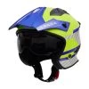 Spada Rock Pilot Helmet – Blue/White/Yellow