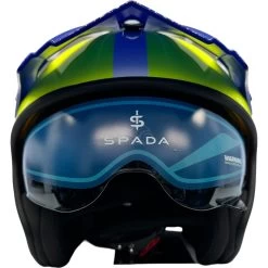 Spada Rock Pilot Helmet – Blue/White/Yellow -Motorcycle Riding Equipment Spada Rock Pilot 06 Motorcycle Helmet Blue White Fluo 8
