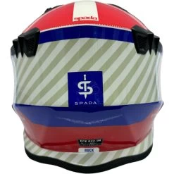 Spada Rock Pilot Helmet – Blue/White/Red -Motorcycle Riding Equipment Spada Rock Pilot 06 Motorcycle Helmet Blue White Red 10