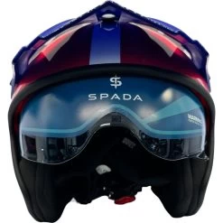 Spada Rock Pilot Helmet – Blue/White/Red -Motorcycle Riding Equipment Spada Rock Pilot 06 Motorcycle Helmet Blue White Red 8
