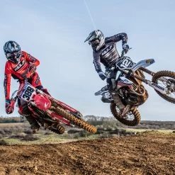 Wulfsport Corsair Trousers – Pink/Blue -Motorcycle Riding Equipment Wulfsport Corsair Motocross Kit Lifestyle 3 1 2