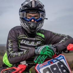 Wulfsport Corsair Jersey – Green -Motorcycle Riding Equipment Wulfsport Corsair Motocross Kit Lifestyle 9 1 3
