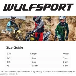 Motorcycle Riding Equipment -Motorcycle Riding Equipment Wulfsport Cub Gloves Size Guide WM 1 17