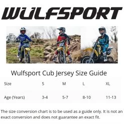 Wulfsport Cub Linear Jersey – Green 7 Wulfsport Cub Linear Jersey – Green -Motorcycle Riding Equipment Wulfsport Cub Jersey Size Guide 1 4